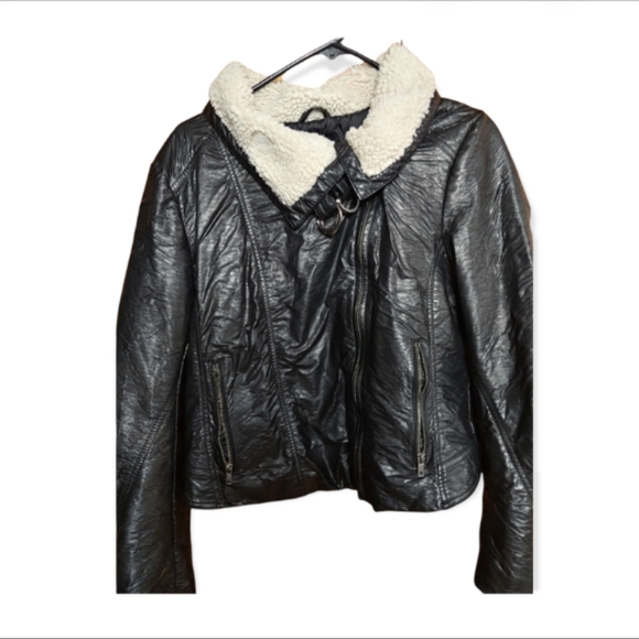 H&M juniors/womans jacket leather look - Picture 2 of 16